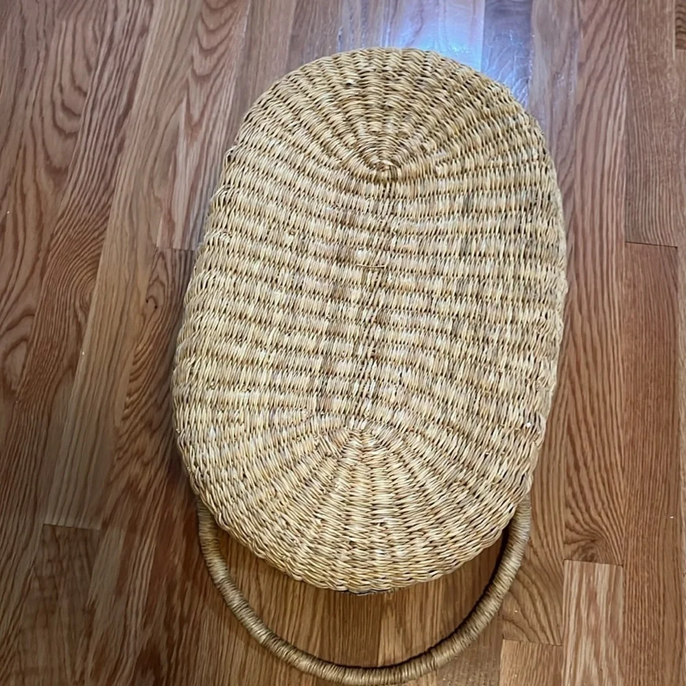 Anthropologie Greensward Picnic Basket NWT